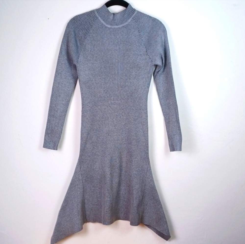 LOVE @ FIRST SIGHT TOTALLY RAD EDGY BODYCON CUT-OUT SWEATER DRESS